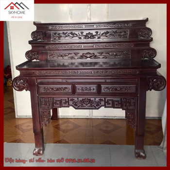 Bàn thờ tam cấp Ngũ Phúc Kim Tiền